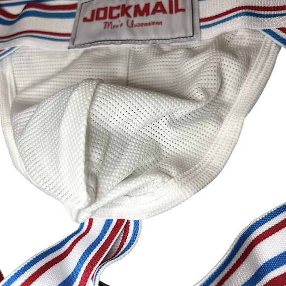 Jockmail Intensity Mesh Jockstrap JM242 White Size Large (30-32) - Picture 4 of 5